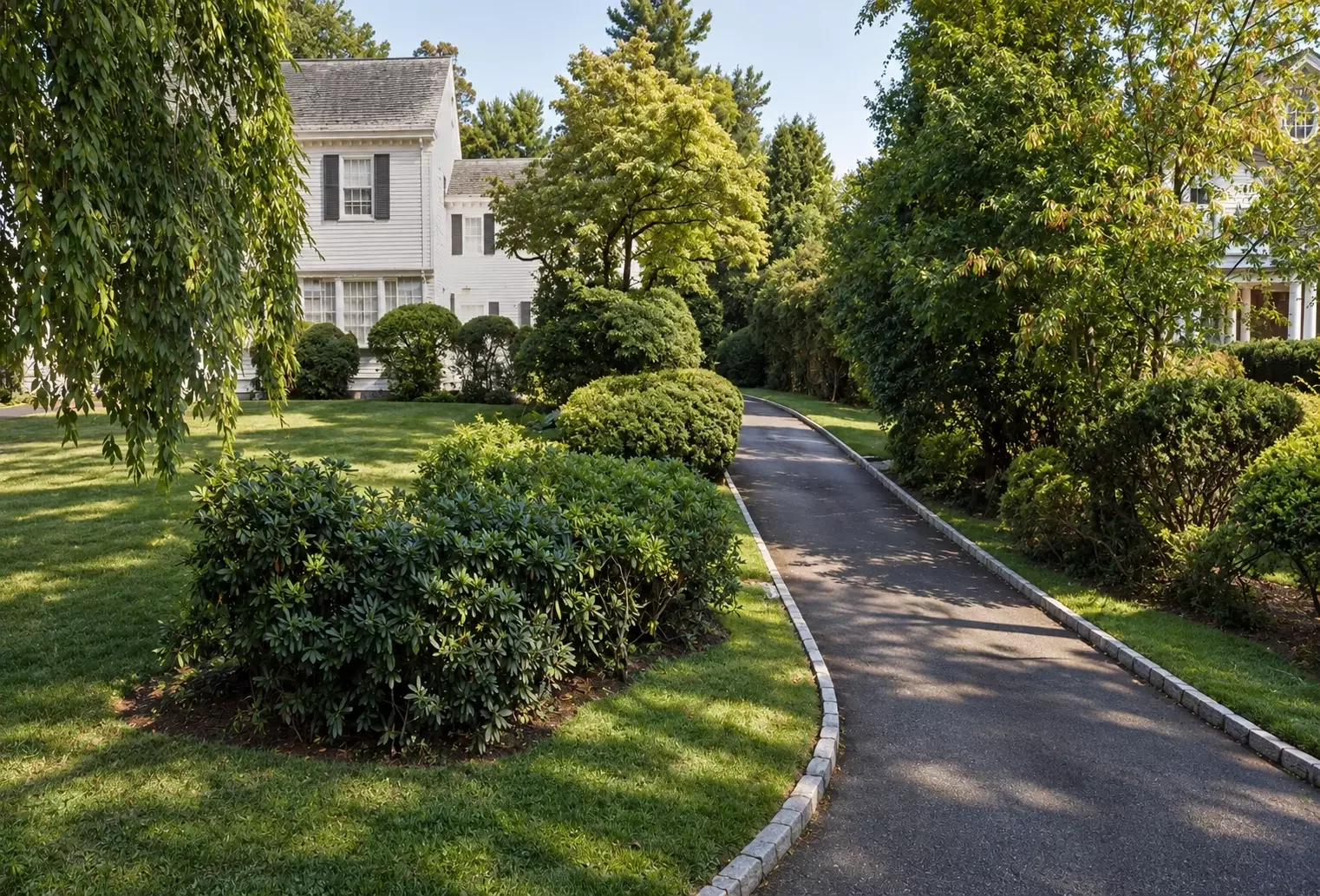 Existing site conditions at 127 Stewart Road Short Hills New Jersey
