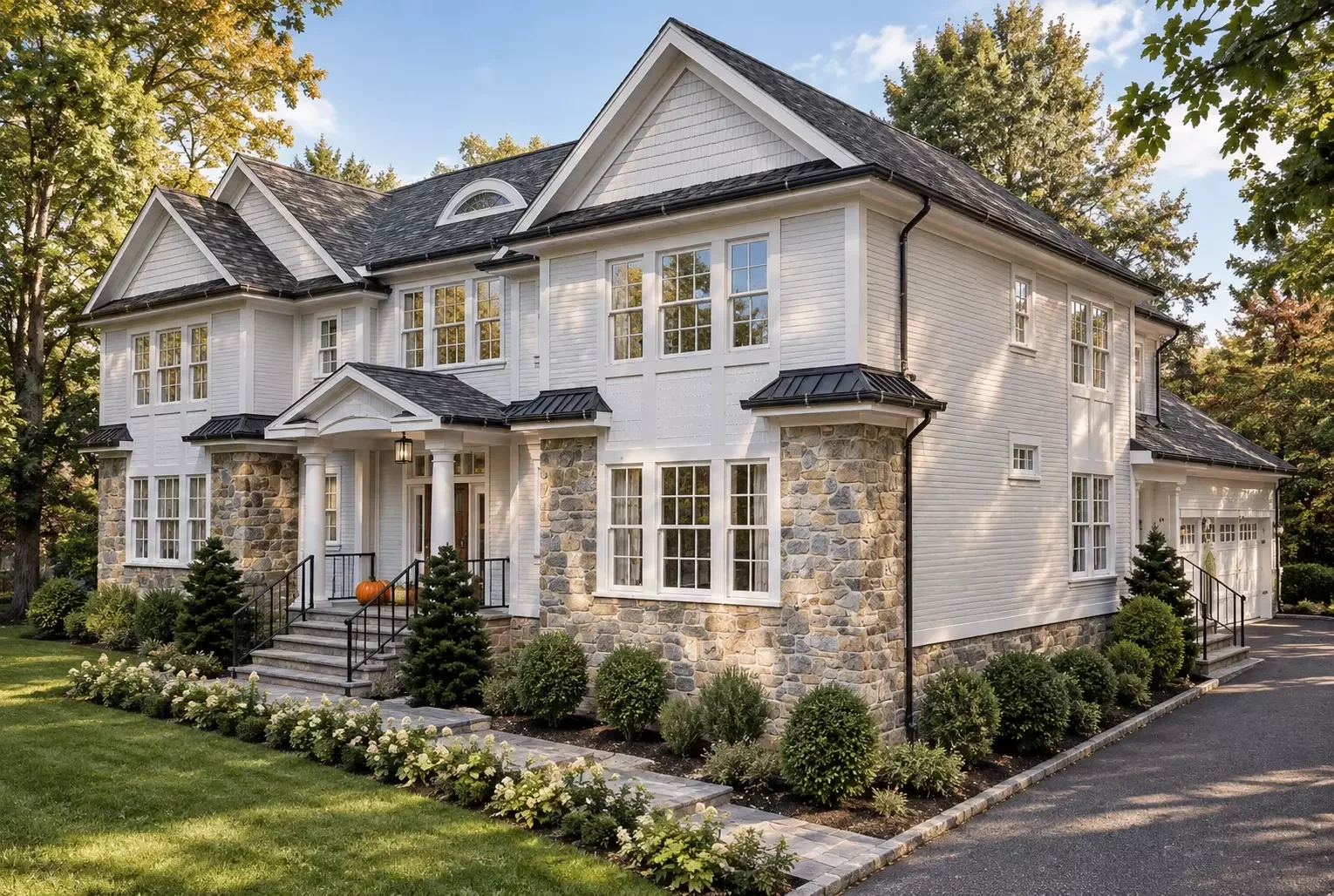 Photorealistic proposed architectural visualization of 127 Stewart Road Short Hills New Jersey