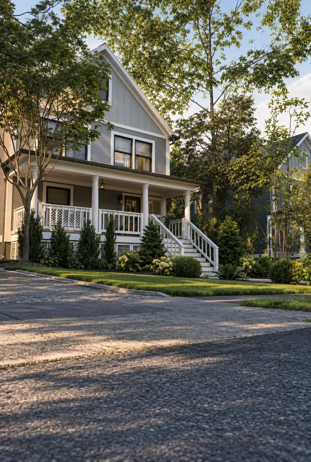 Exterior architectural visualization of 21 Highland Place Maplewood New Jersey