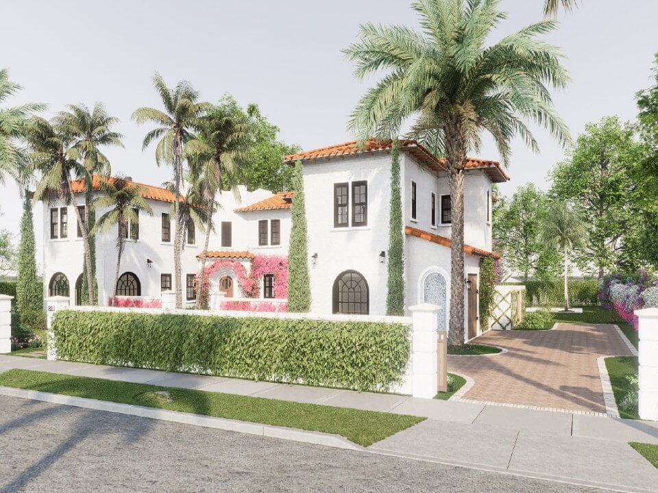 Photorealistic 3D rendering after remodel - West Palm Beach luxury home