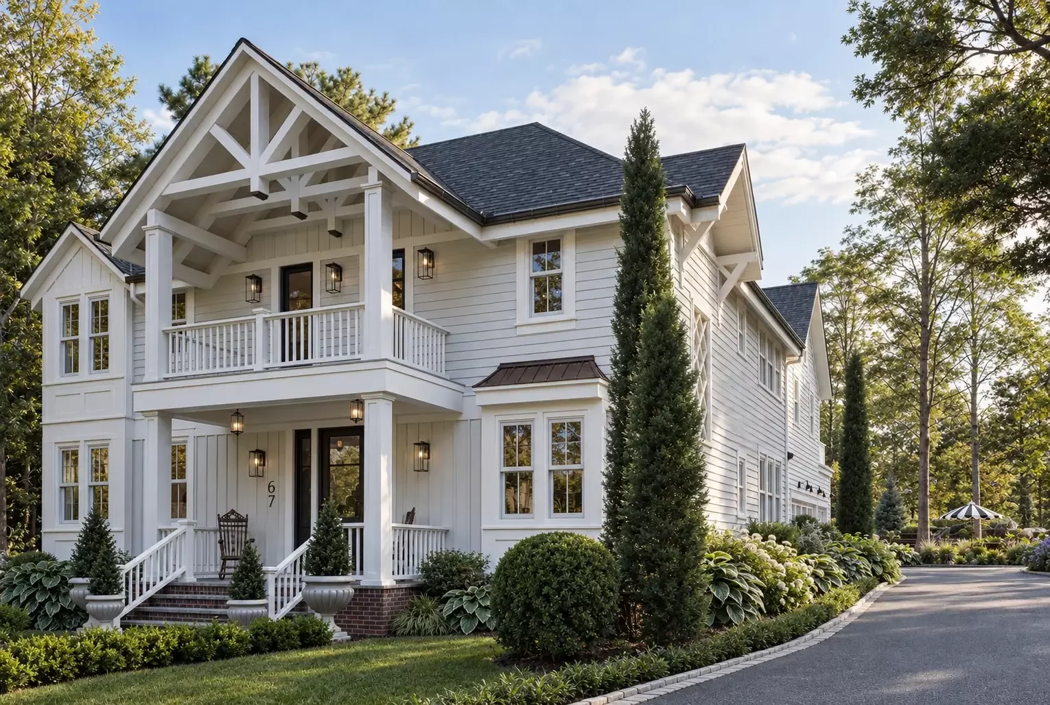 67 Montview Ave Short Hills NJ full residence exterior architectural visualization