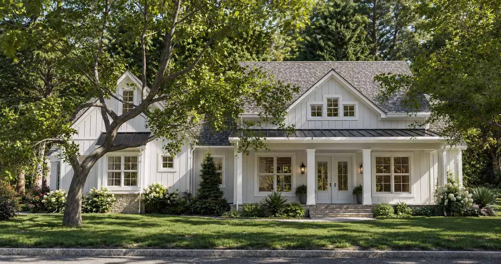 Farmhouse 8318 Blanca residential remodel exterior visualization in Morristown New Jersey