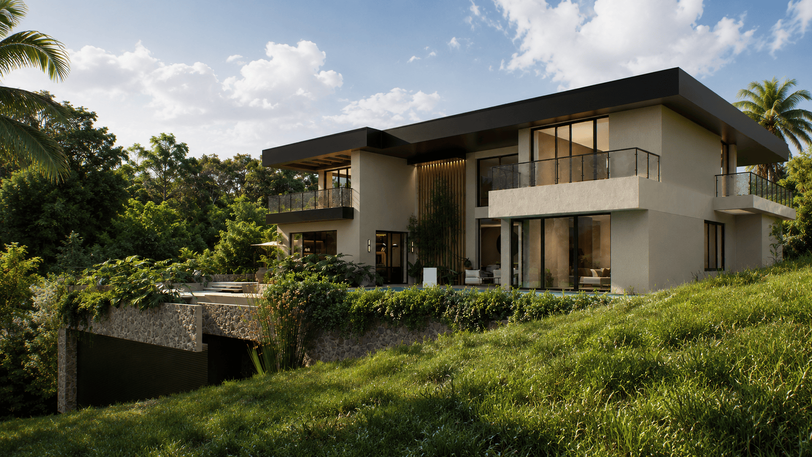 Render exterior vivienda Hacienda Carmelita Cerritos Pereira