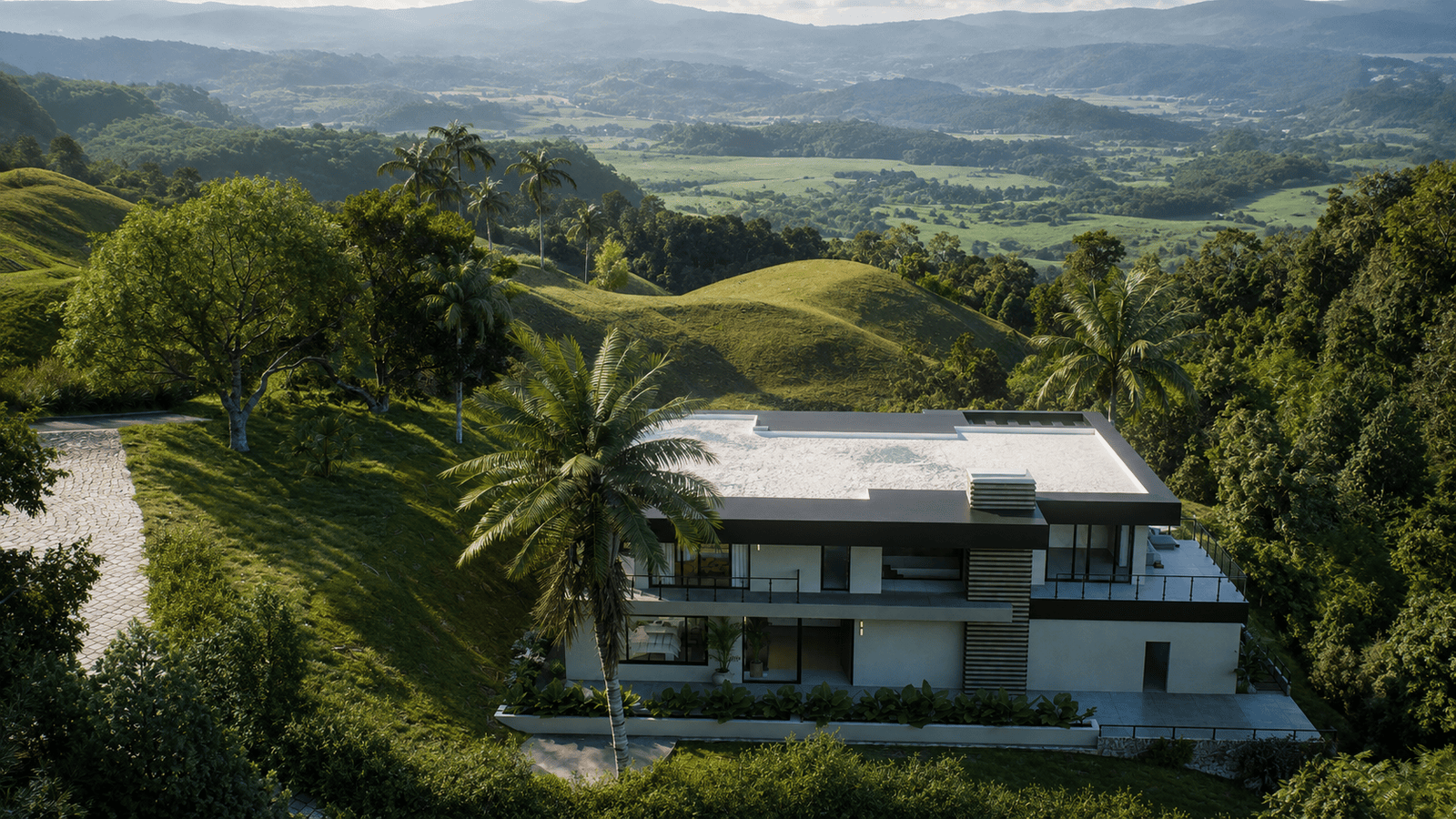 Diseño arquitectónico exterior Hacienda Carmelita Pereira Architectural Phoenix Team