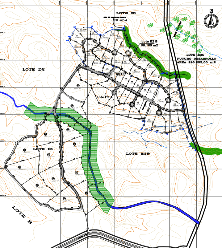 plano lotes Hacienda Carmelita Pereira urbanismo distribucion vialidades zonas verdes desarrollo