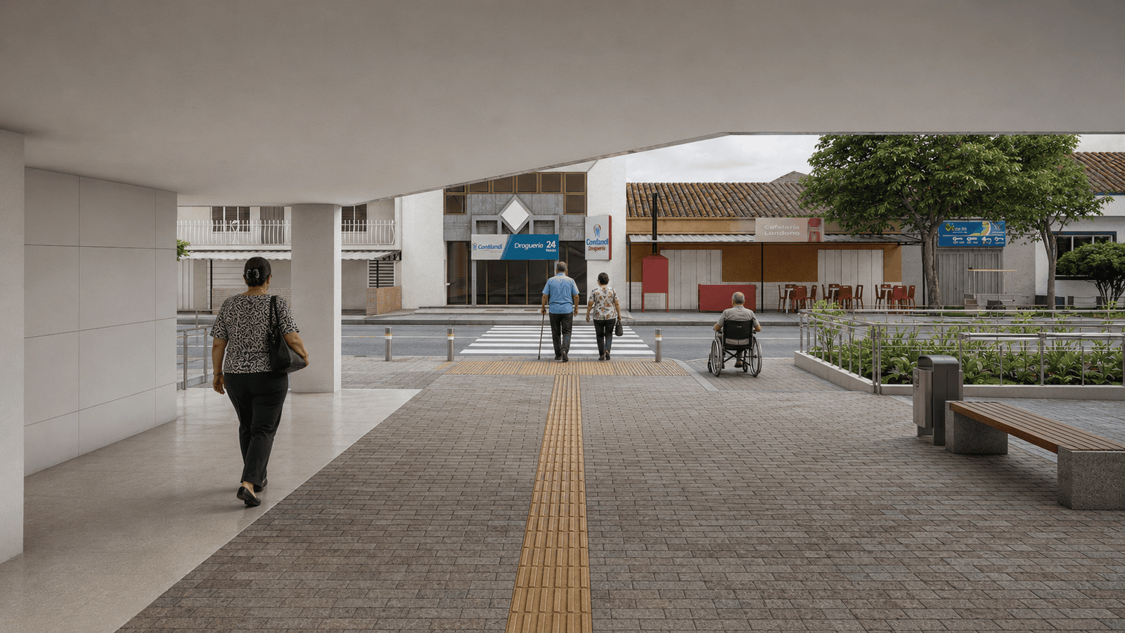 Hospital landscape and access visualization