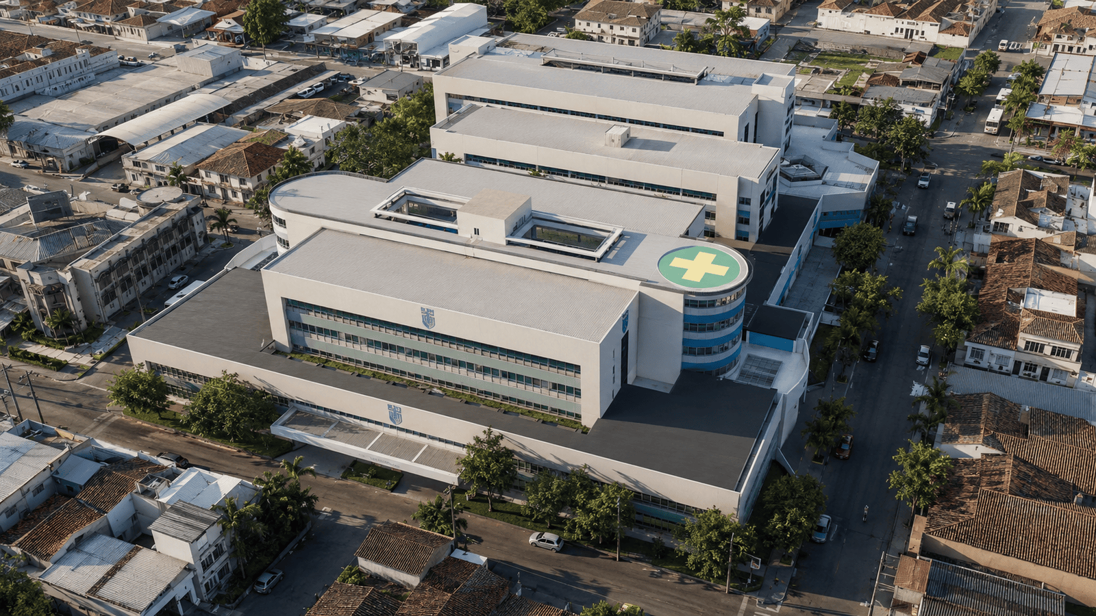 Architectural visualization of Hospital Tomás Uribe Uribe in Tuluá Valle del Cauca