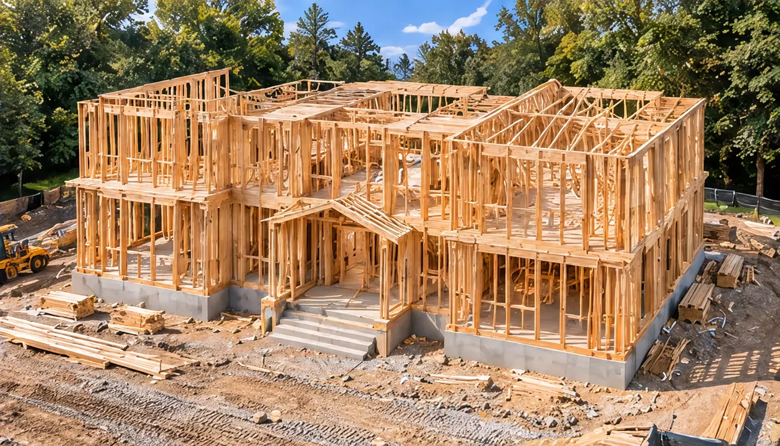 Second-Floor Framing — AI-generated conceptual visualization for 127 Stewart Rd