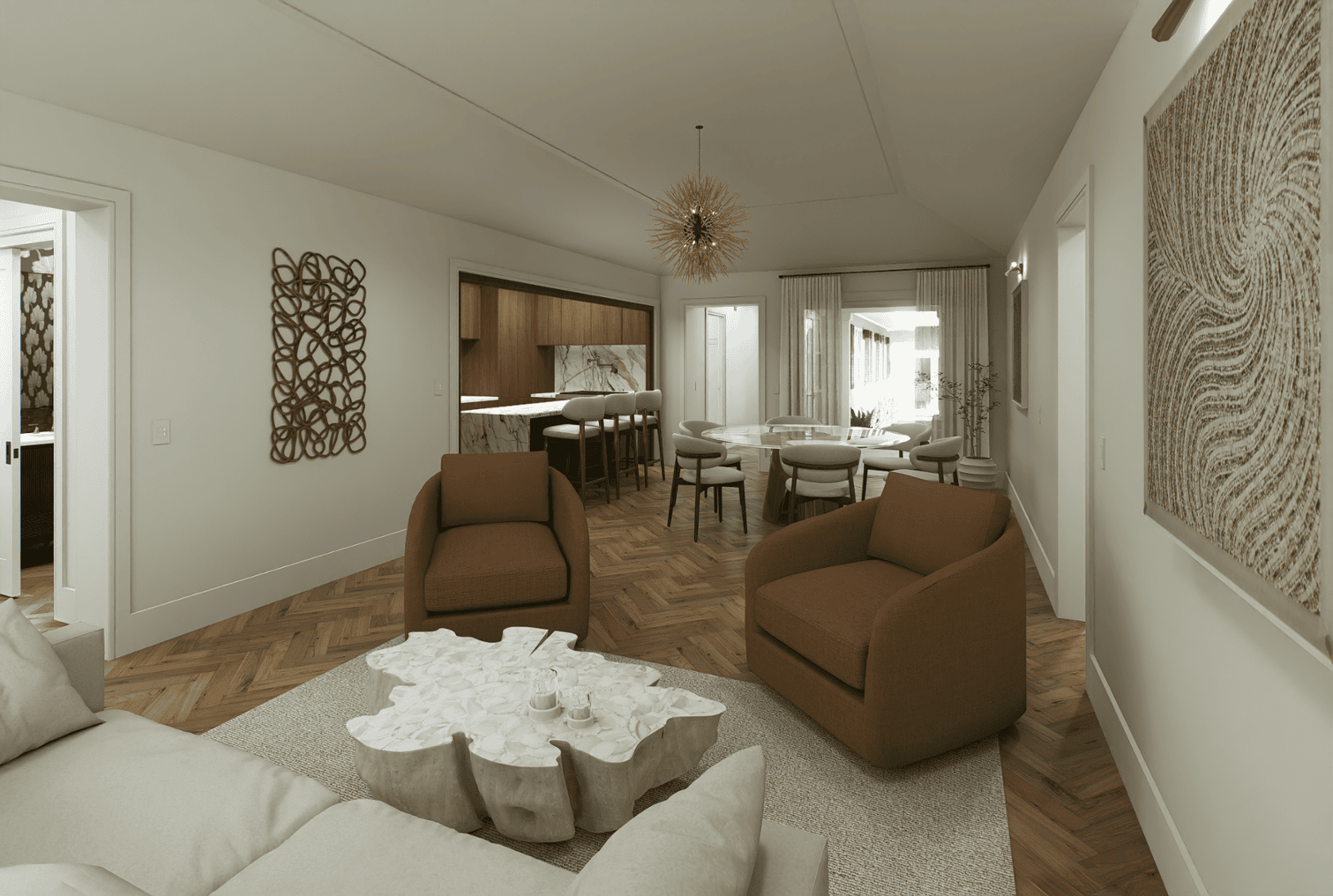 227 Greymon Drive interior architectural detail visualization