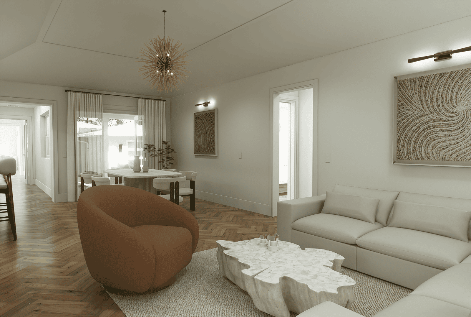 227 Greymon Drive living room detail visualization