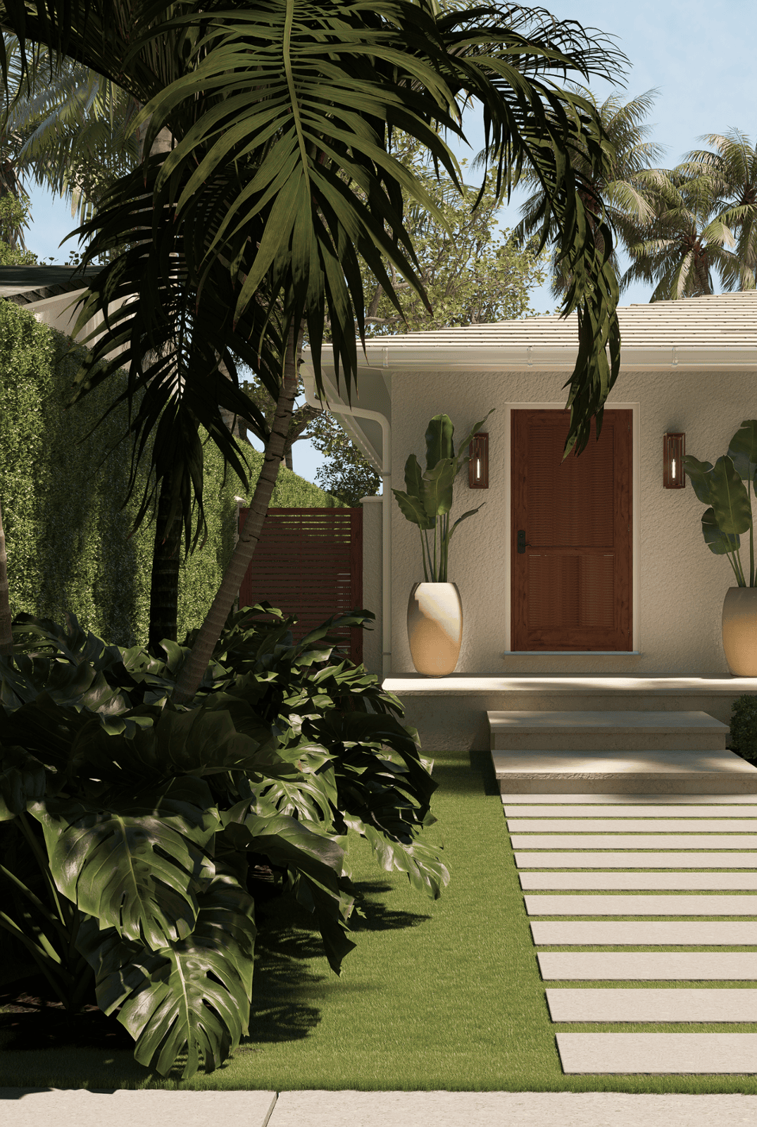 227 Greymon Drive exterior renovation rendering view A West Palm Beach Florida