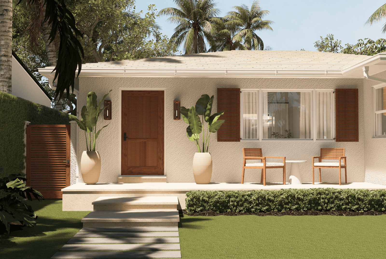 227 Greymon Drive exterior renovation rendering view E
