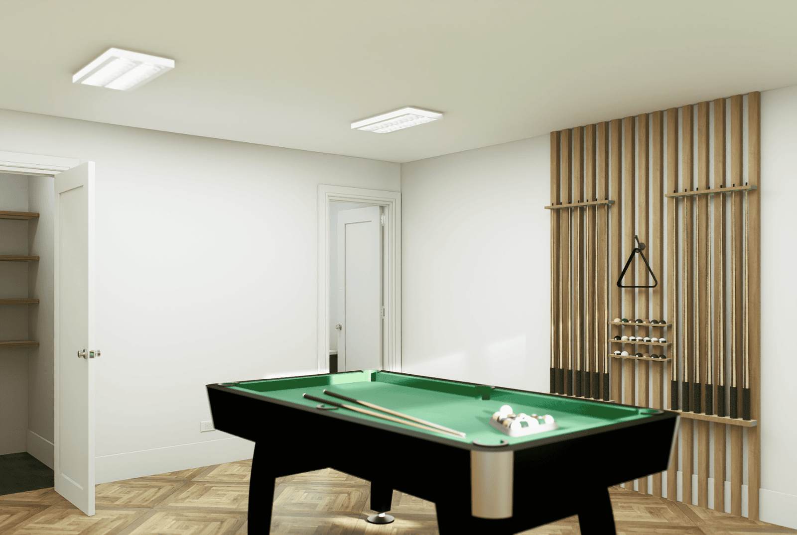 227 Greymon Drive billiards room interior visualization