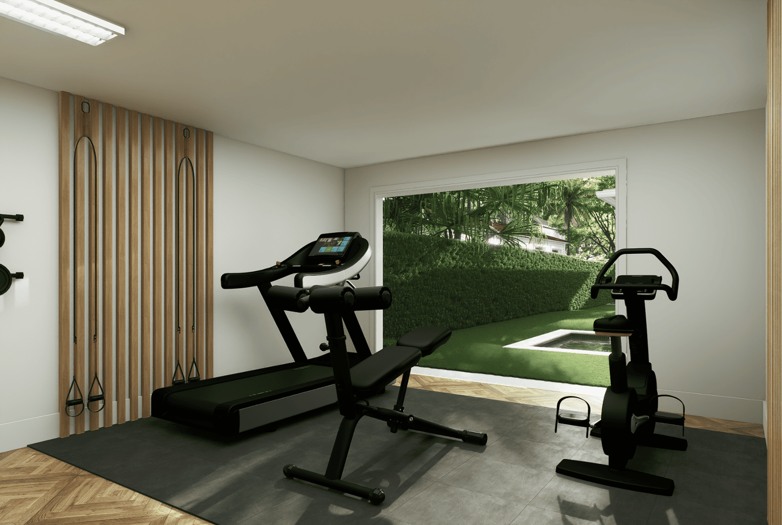 227 Greymon Drive home gym visualization alternate design