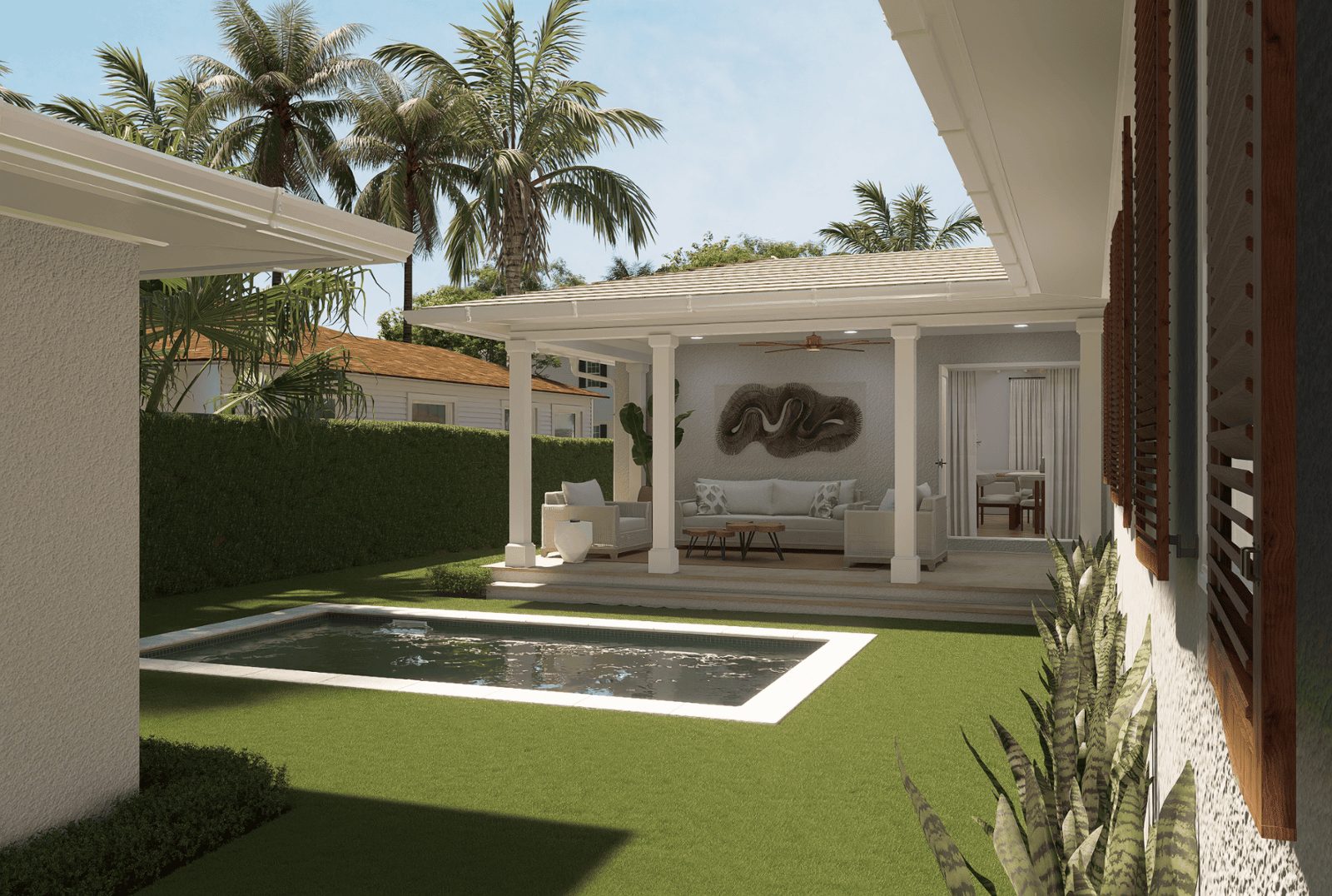 227 Greymon Drive exterior renovation rendering view H