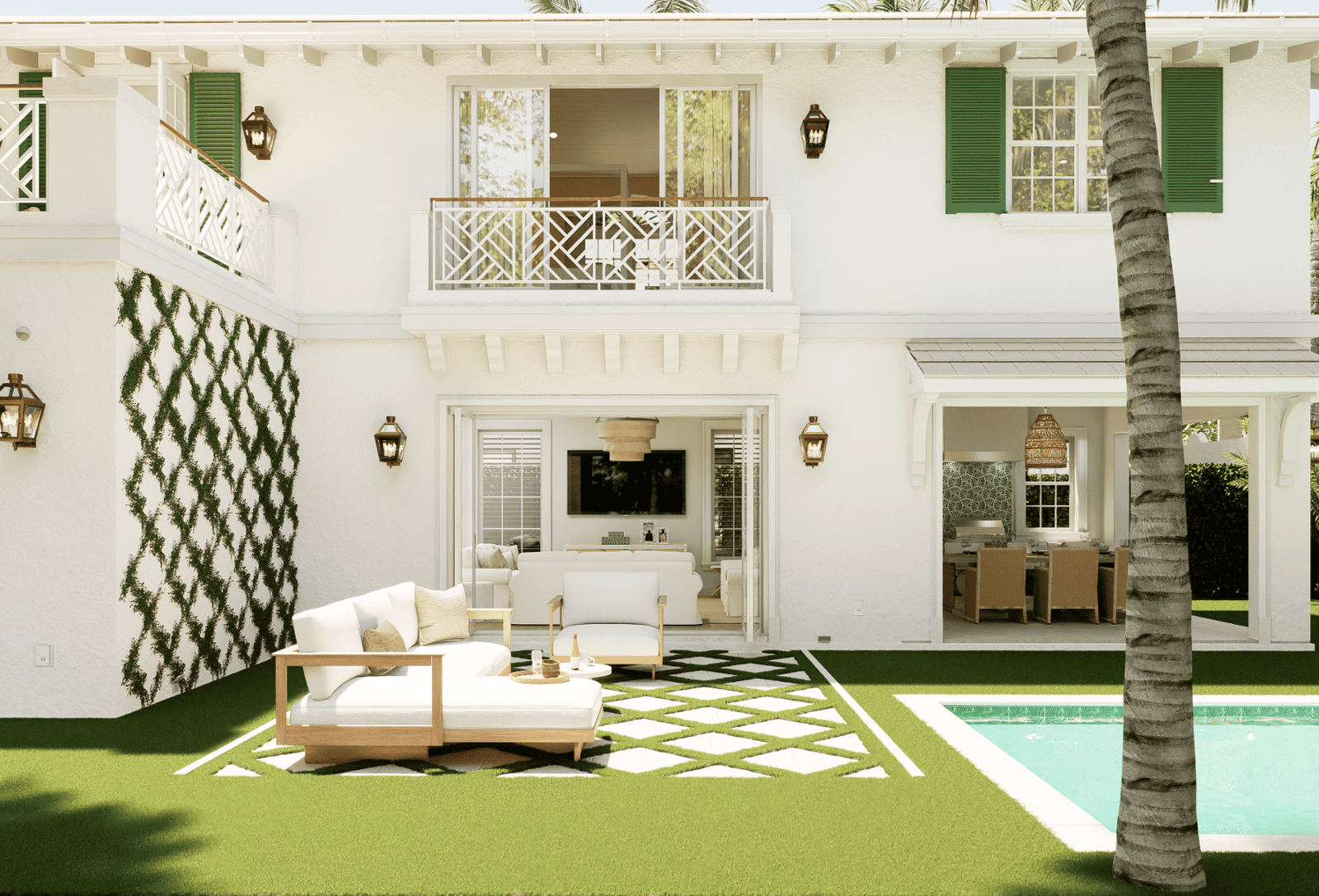 New-construction exterior visualization at 309 Greymon Drive, West Palm Beach