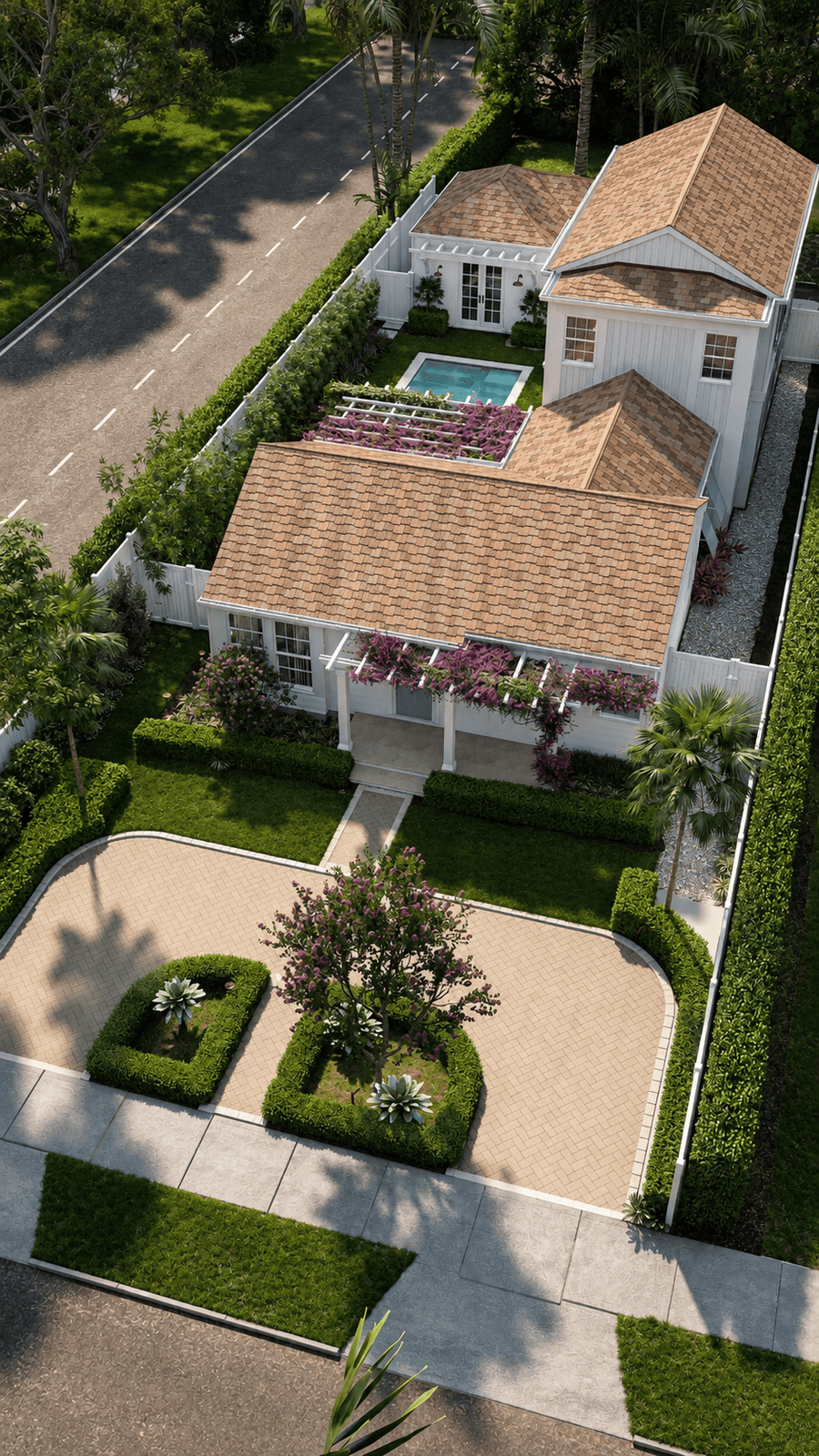 Exterior 02 of the 335 Greymon Drive residential remodeling in West Palm Beach, Florida