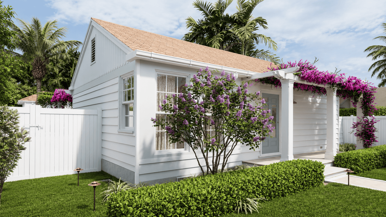 Exterior 03 of the 335 Greymon Drive residential remodeling in West Palm Beach, Florida