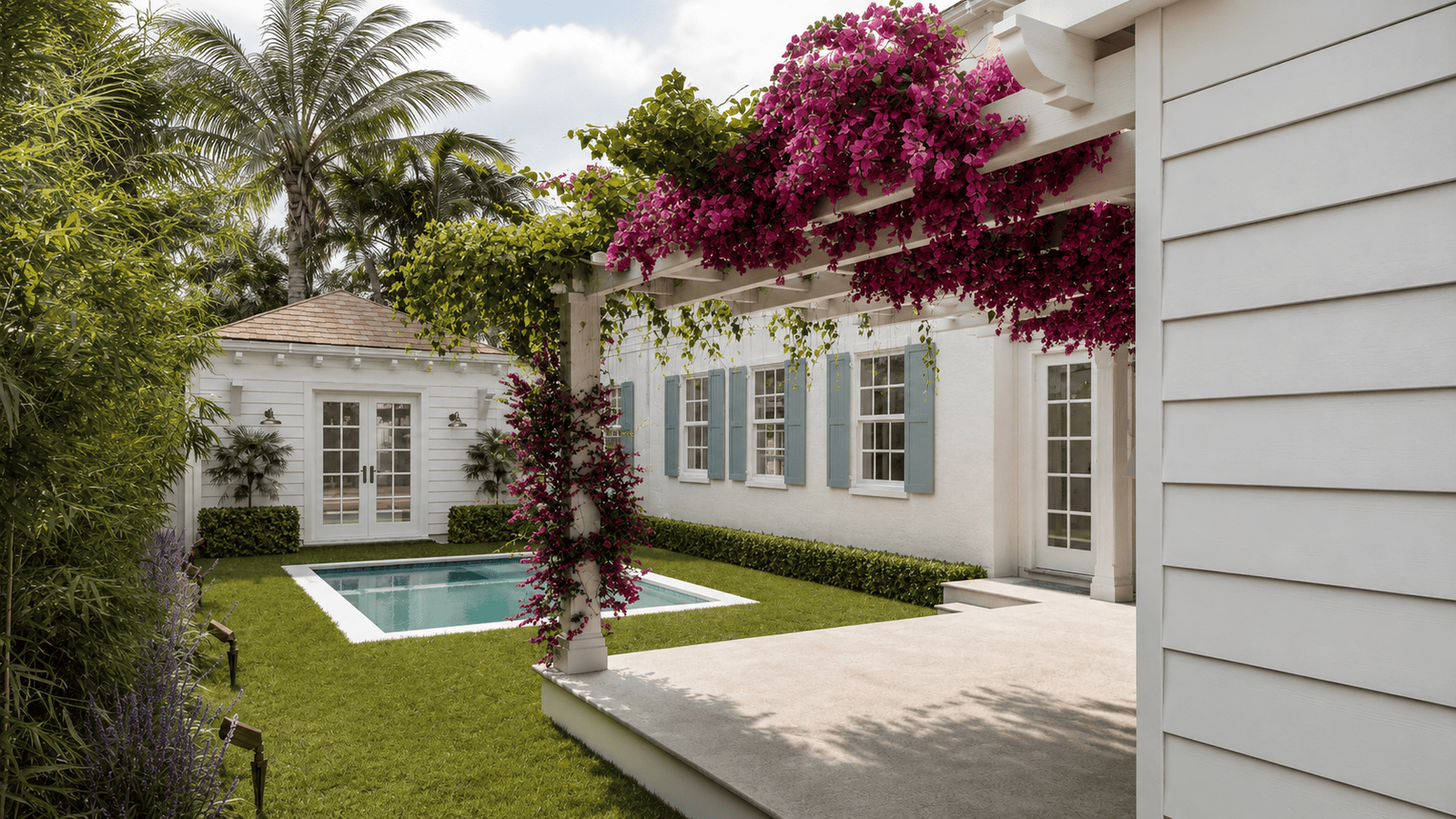 Exterior 04 of the 335 Greymon Drive residential remodeling in West Palm Beach, Florida