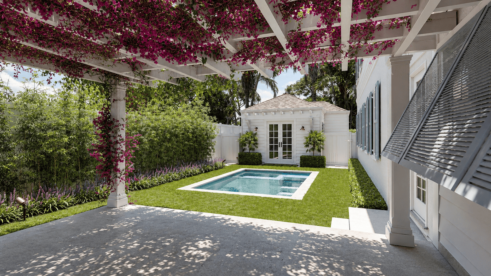 Exterior 05 of the 335 Greymon Drive residential remodeling in West Palm Beach, Florida