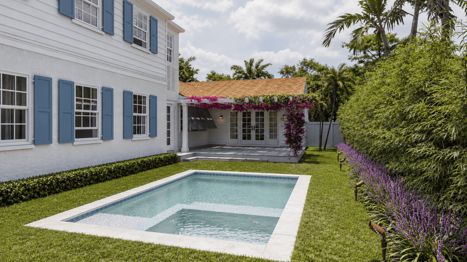 Exterior 06 of the 335 Greymon Drive residential remodeling in West Palm Beach, Florida