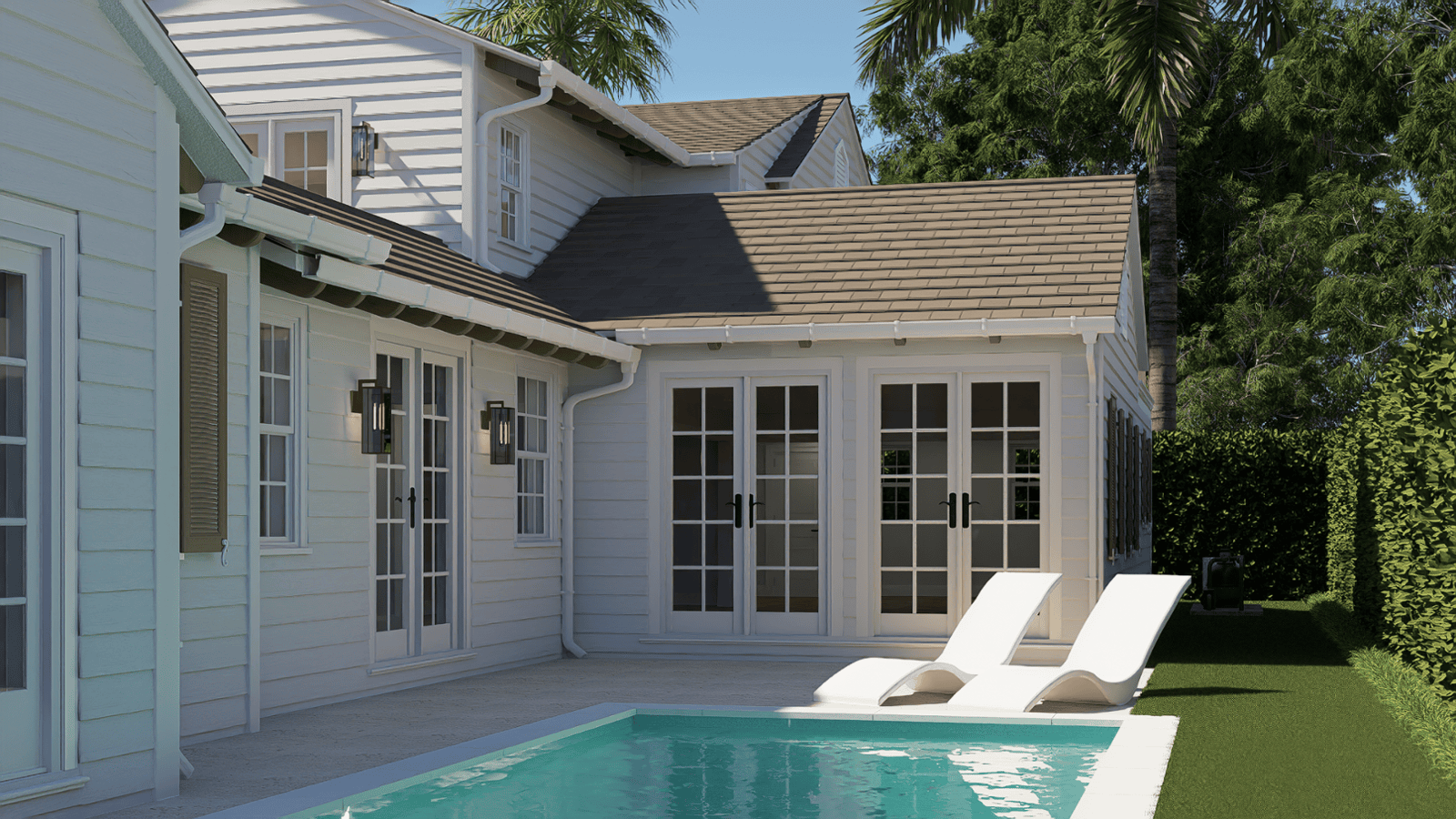 3609 Washington Road exterior architectural visualization view 04 in West Palm Beach Florida