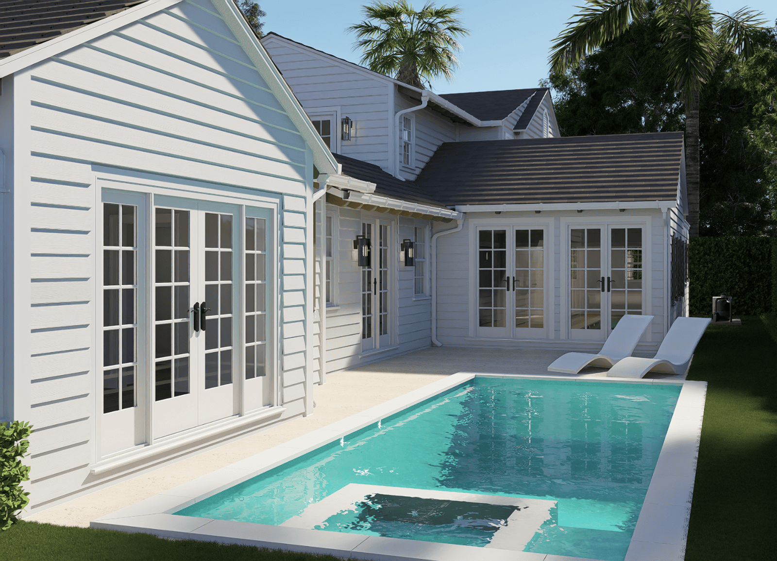 3609 Washington Road exterior architectural visualization view 07 in West Palm Beach Florida