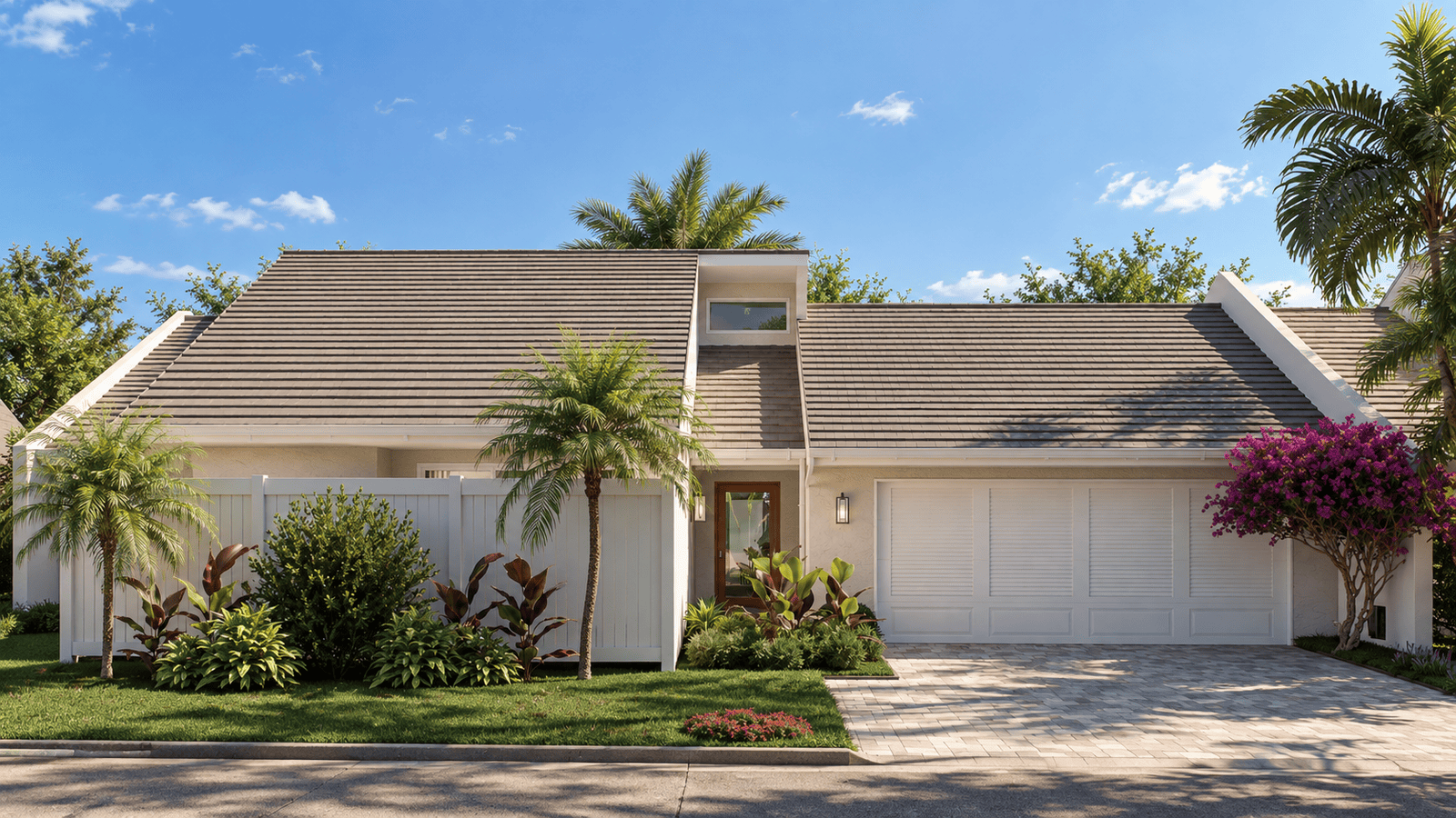 Luxury residential remodel exterior 3D rendering in Jupiter FL 33477 by Architectural Phoenix Team