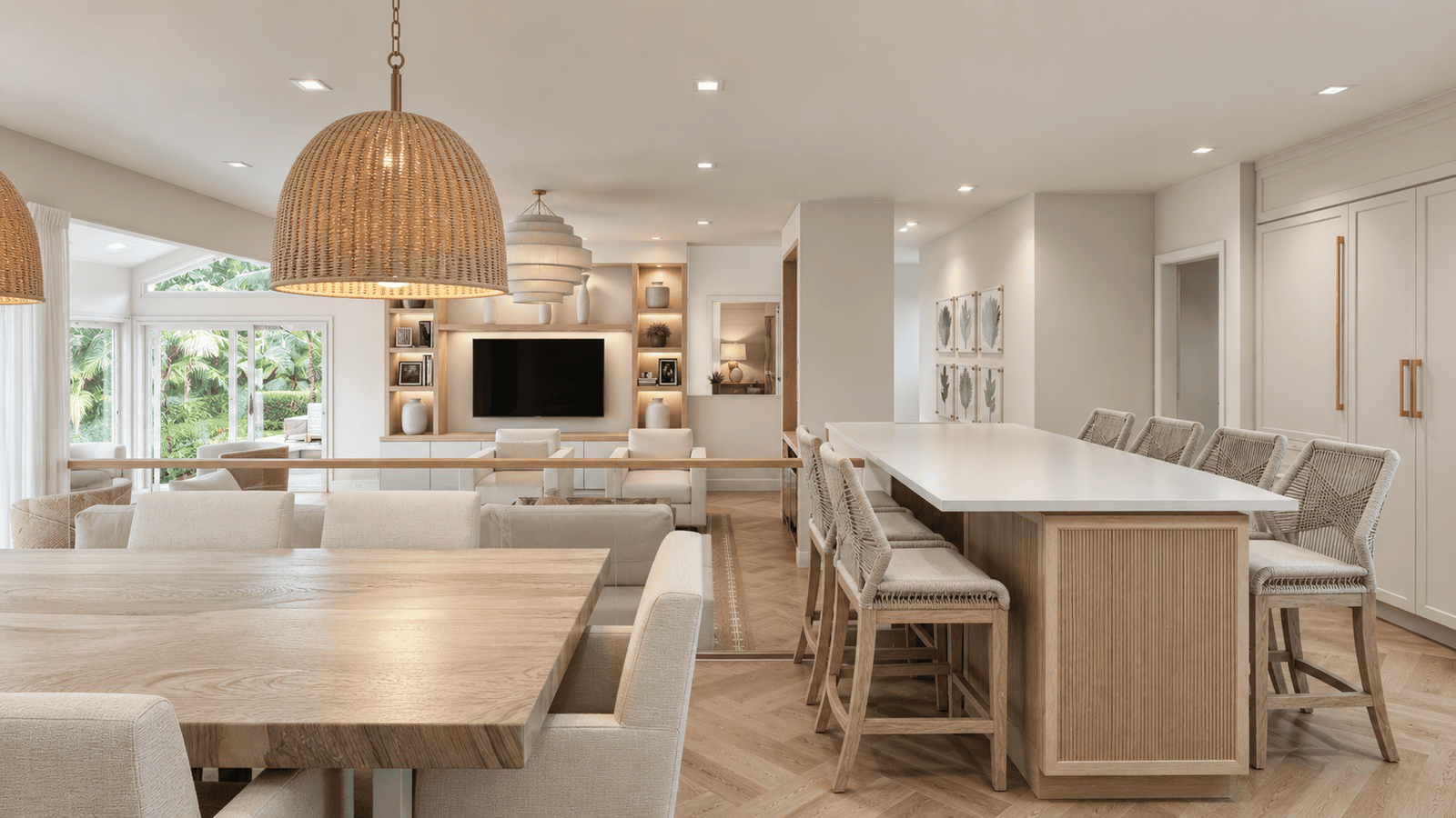 Dining Room photorealistic 3D rendering — Jupiter FL residential remodel — Architectural Phoenix Team