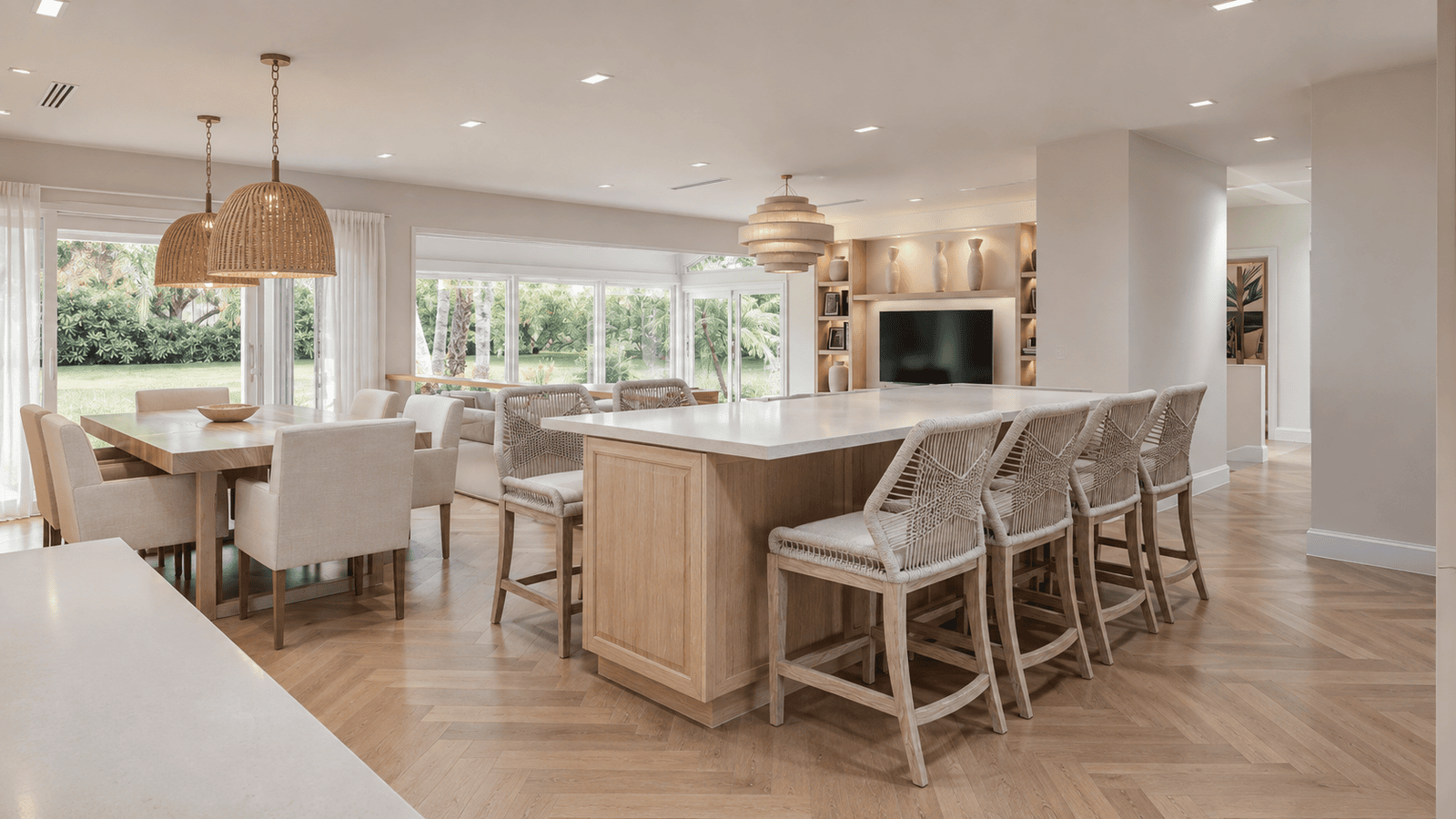 Dining Room photorealistic 3D rendering — Jupiter FL residential remodel — Architectural Phoenix Team