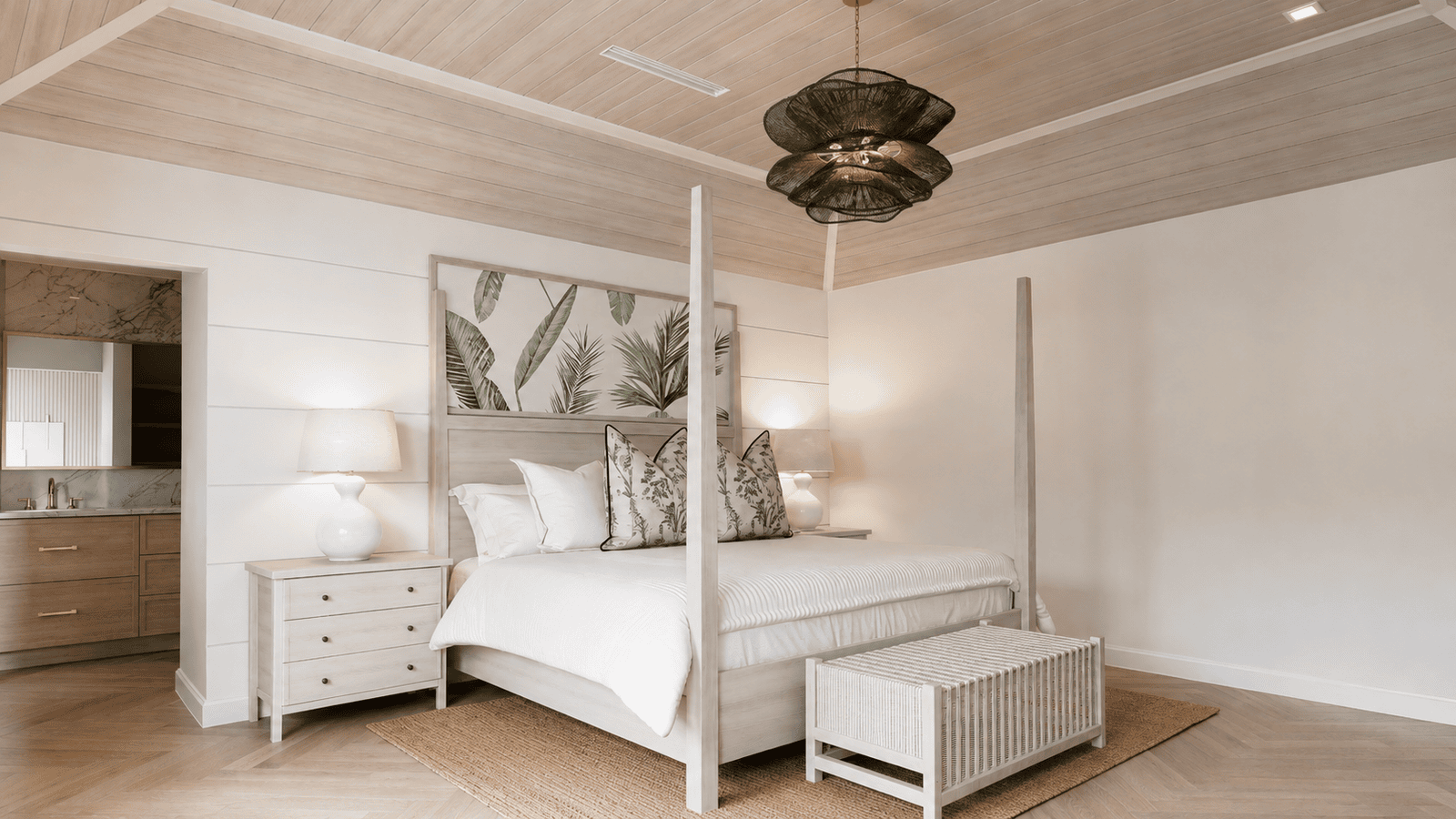 Primary Bedroom photorealistic 3D rendering — Jupiter FL residential remodel — Architectural Phoenix Team