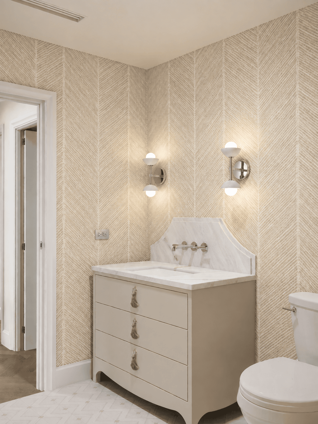 Powder Room photorealistic 3D rendering — Jupiter FL residential remodel — Architectural Phoenix Team
