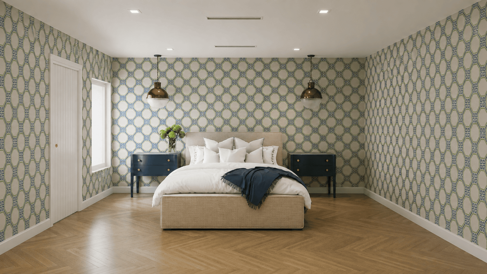 Bedroom 2 photorealistic 3D rendering — Jupiter FL residential remodel — Architectural Phoenix Team