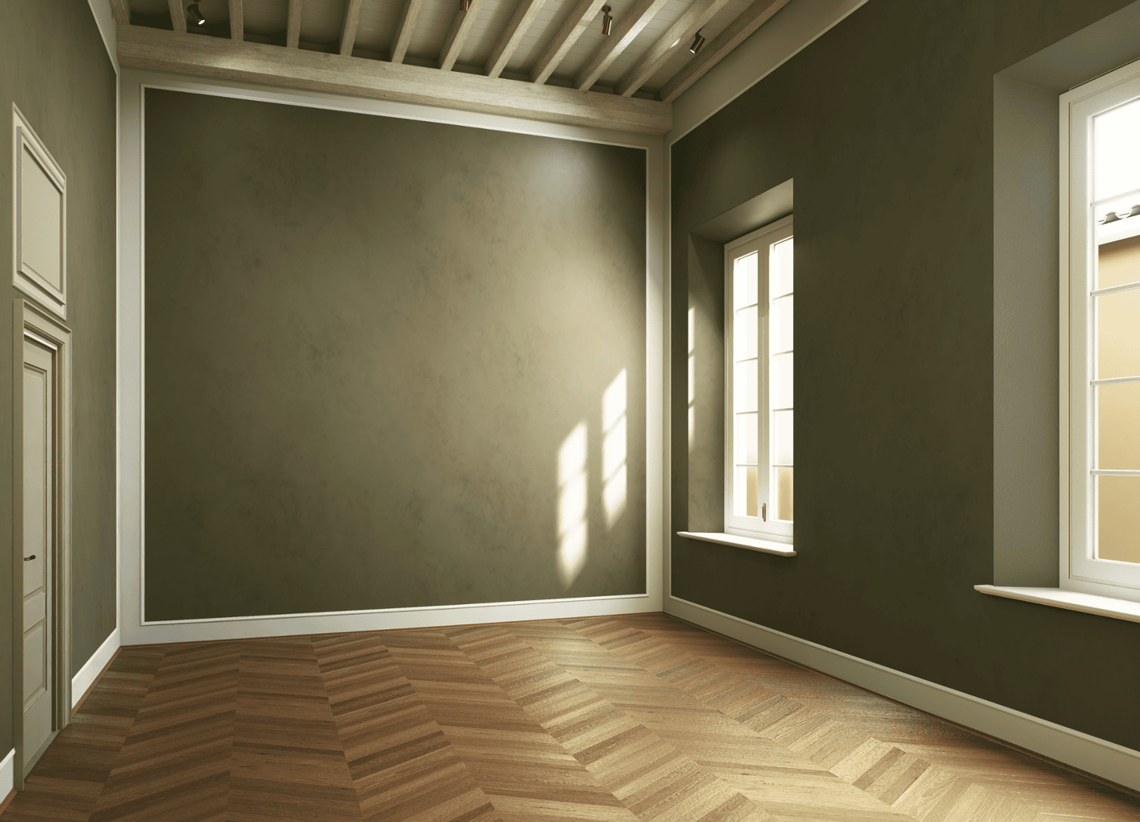 Bedroom photorealistic architectural visualization Palazzo Vivarelli Colonna