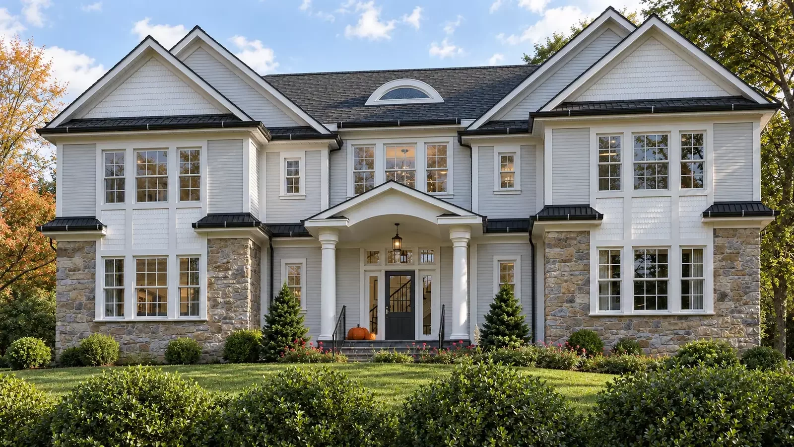 127 Stewart Rd Millburn Township Short Hills New Jersey luxury residential exterior architectural visualization