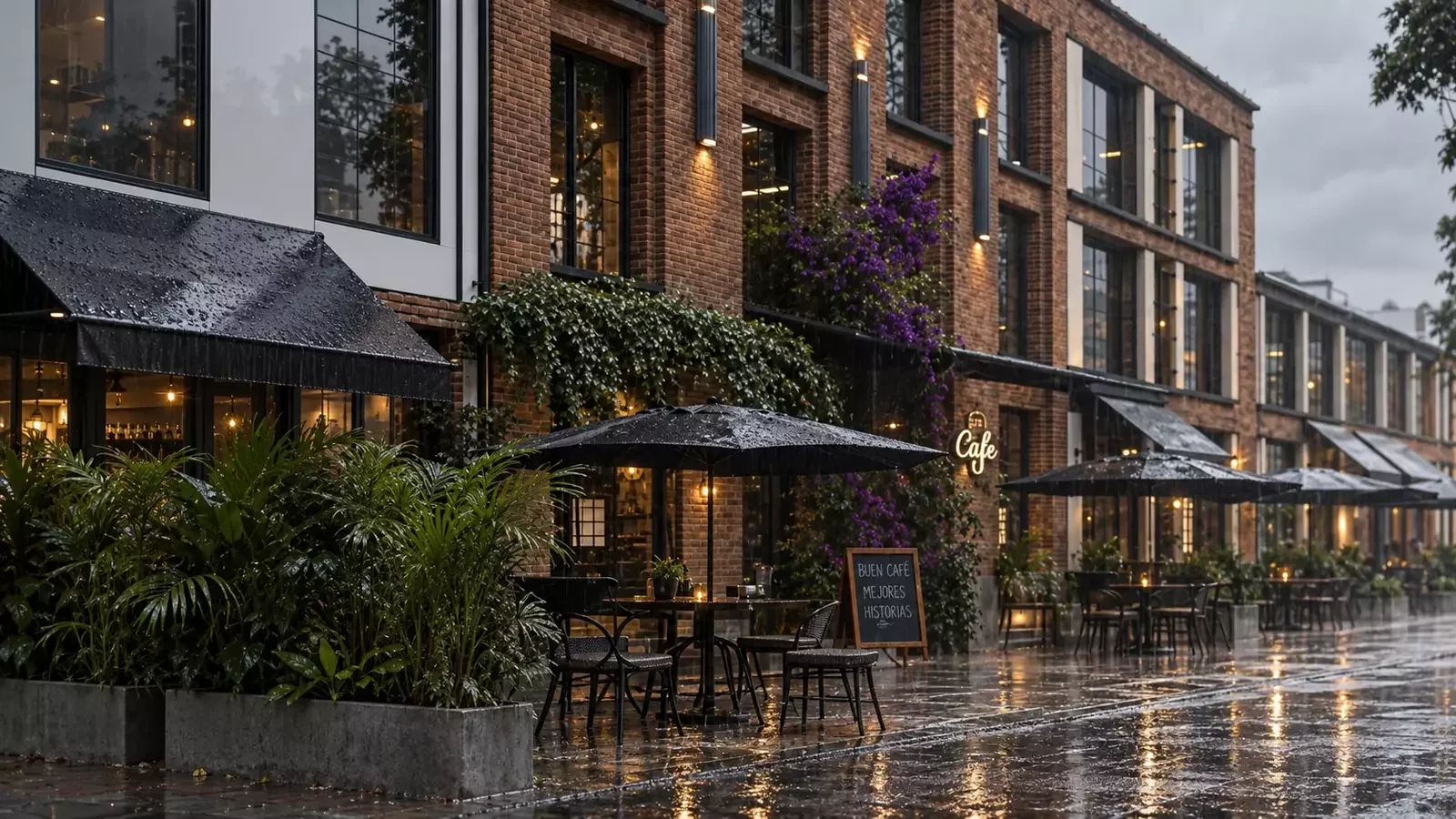 Fábrica de Pastas El Gallo heritage commercial exterior architectural visualization in Bogotá Colombia